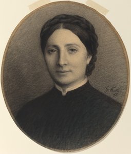 Madame Ditte, 1867. av Ignace Henri Jean Fantin Latour