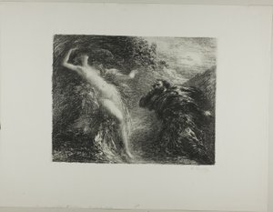 Manfred og Astartea, tredje tallerken av Ignace Henri Jean Fantin Latour
