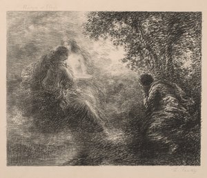 Musikk og poesi av Ignace Henri Jean Fantin Latour