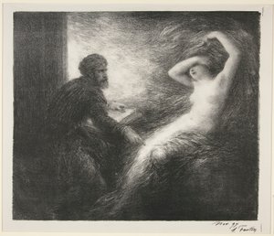 Parsifal: Akt II. Fremkalling av Kundry av Ignace Henri Jean Fantin Latour