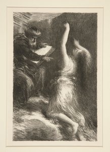 Parsifal: acte II, ?vocation de Kundry (Parsifal: Acte II, Evocation of Kundry) av Ignace Henri Jean Fantin-Latour