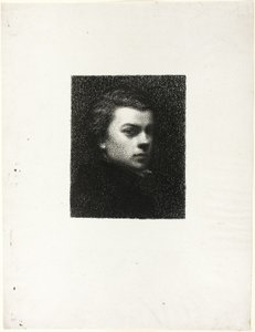 Portrett av kunstneren i en alder av sytten av Ignace Henri Jean Fantin Latour