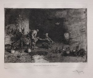 Skoer et muldyr i Marokko av Ignace Henri Jean Fantin Latour
