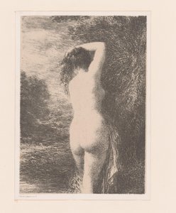 stående badegjester Baigneuse debut av Ignace Henri Jean Fantin Latour