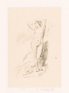 Studie av en stående naken kvinne av Ignace Henri Jean Fantin Latour