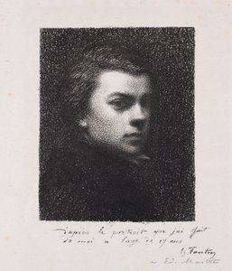 Kunstneren på 17 år av Ignace Henri Jean Fantin Latour