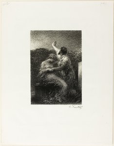 Magus Balthasar og Fatima av Ignace Henri Jean Fantin Latour