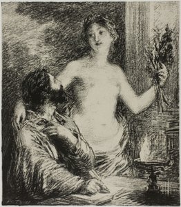 Musikeren av Ignace Henri Jean Fantin Latour