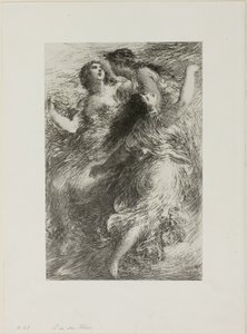 The Rhinegold: Scene I, The Rhinegolds av Ignace Henri Jean Fantin Latour