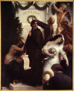 Hyllest til Berlioz. Hector Berlioz , fransk komponist (1803-1869). Maleri av Henri Fantin-Latour (Fantin Latour av Ignace Henri Jean Fantin Latour