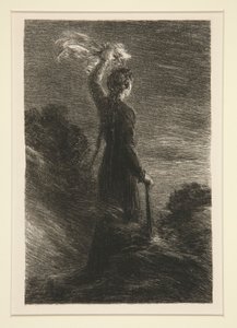 Tristan og Isolde: Act II, Signal in the Night av Ignace Henri Jean Fantin Latour