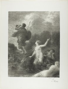 Twilight of the Gods: Siegfried and the Rhine Maidens av Ignace Henri Jean Fantin Latour