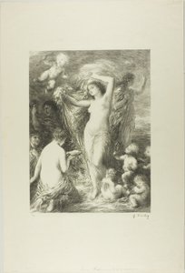 Venus dukker opp av Ignace Henri Jean Fantin-Latour