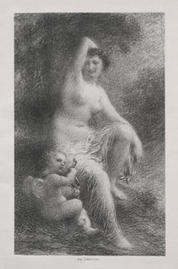 Venus og Amor av Ignace Henri Jean Fantin Latour