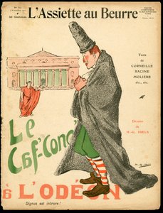 Omslag av "" L'Plate au beurre"", nummer 501, Satirical in Colors av Henri Gabriel Ibels