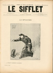 The Whistle, nummer 14, Satirical in B & W av Henri Gabriel Ibels