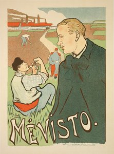 Reproduksjon av en plakat med reklame 
