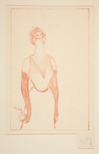 Yvette Guilbert av Henri Gabriel Ibels