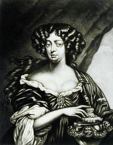 Portrett av Lady Sophia Bulkeley (fl.1688) gravert av Robert Dunkarton (1744-c.1817) fra Illustrious Characters in British History (mezzotint)