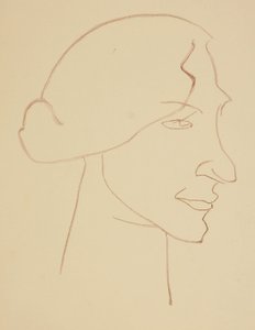 Sophie i profil av Henri Gaudier Brzeska