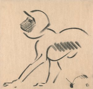 Hukende ape av Henri Gaudier Brzeska