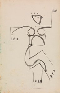 Dansende figur av Henri Gaudier-Brzeska