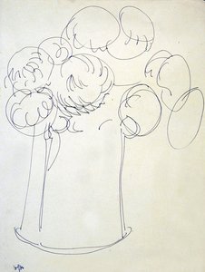 Blomster i en kanne av Henri Gaudier-Brzeska