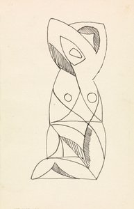 Knælende kvinnefigur av Henri Gaudier Brzeska
