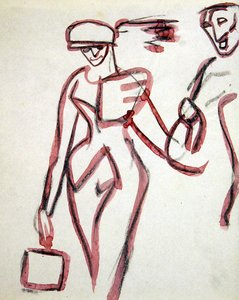 Promenader med følgesvenn av Henri Gaudier Brzeska