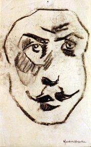 Skulpturelt leder av Brodzky av Henri Gaudier-Brzeska