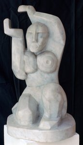 Sittende kvinne, c1911-1915 av Henri Gaudier Brzeska