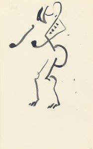 Studie for "Red Stone Dancer", 1914 av Henri Gaudier Brzeska