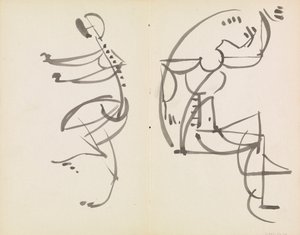 To figurstudier av Henri Gaudier-Brzeska