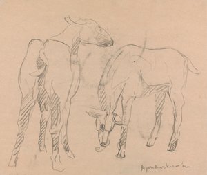 To geiter av Henri Gaudier-Brzeska