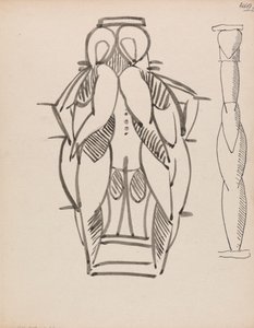 To studier for en skulptursøyle av Henri Gaudier-Brzeska