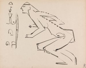 To studier for en skulptur av Henri Gaudier-Brzeska