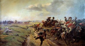 The Eve of Waterloo (16. juni av Henri Georges Jacques Chartier
