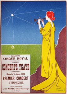 Konserter Ysaye på det kongelige sirkuset i Brussel av Henri Georges Jean Isidore Meunier