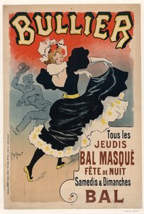 Bullier, hver torsdag Bal-maske, nattfest, 1896.