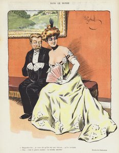 Illustrasjon for Le Rire (farge litho) av Henri Gerbault