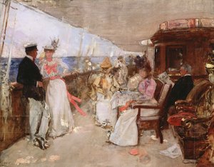 Yachting in the Archipelago, ca. 1898 (skisse) av Henri Gervex