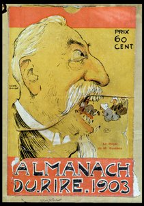 Karikatur av Justin-Louis-Emile Combes (1835-1921) som spiser prestene, cover av 