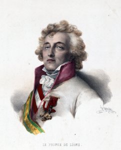 Portrett av prins Charles Joseph de Ligne (1735-1814) - Portrett av Charles-Joseph, Prince de Ligne - av Grevedon, Pierre Louis Henri (1776-1860)