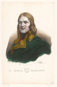 Portrett av Jean-Étienne Championnet Le General Championnet (tittel på objekt) Generals of the Empire (serietittel) av Henri Grevedon