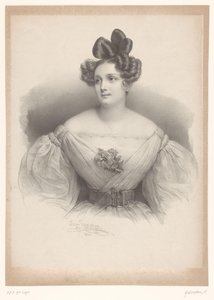 Det er et portrett av Madame Nolte av Henri Grevedon