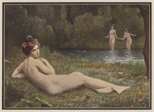 Sommerens gleder (farge litho) av Henri Guinier