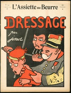 Omslag til L#39;Plate au Butter, utgave 144, Satirisk i farger av Henri Gustave Jossot