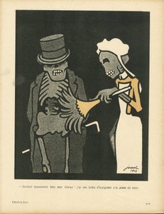 Smørfatet, nummer 156, satirisk i farger av Henri Gustave Jossot