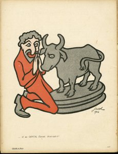 Smørfatet, nummer 163, satirisk i farger av Henri Gustave Jossot