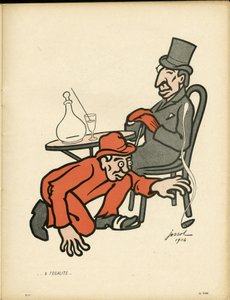 Smørfatet, nummer 163, satirisk i farger av Henri Gustave Jossot